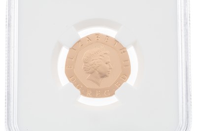 Lot 10 - GOLD 20 PENCE PIECE