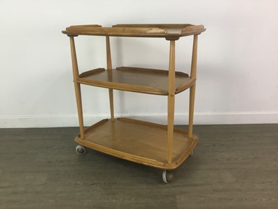 Lot 374 - ERCOL, WINDSOR MODEL 458 ELM DRINKS TROLLEY