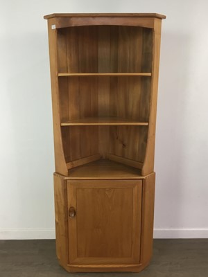 Lot 160 - AN ERCOL WINDSOR CORNER CABINET