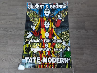 Lot 562 - GILBERT & GEORGE TATE MODERN, SIGNED EXHIBITION POSTER