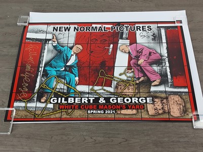 Lot 409 - GILBERT & GEORGE TATE MODERN, SIGNED EXHIBITION POSTER