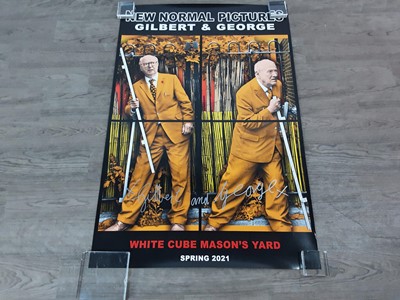 Lot 430 - GILBERT & GEORGE, SIGNED POSTER
