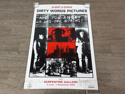 Lot 431 - GILBERT & GEORGE, SIGNED POSTER