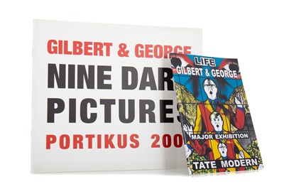 Lot 563 - GILBERT & GEORGE, 'NINE DARK PICTURES PORTIKUS 2002' BROCHURE