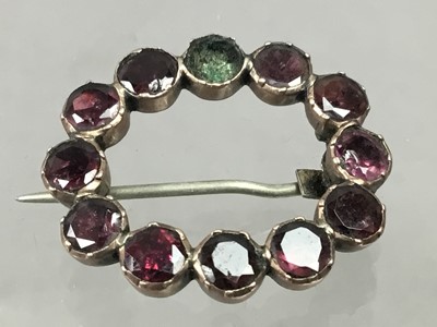 Lot 233 - A LOT OF 19TH CENTURY COSTUME JEWELLERY