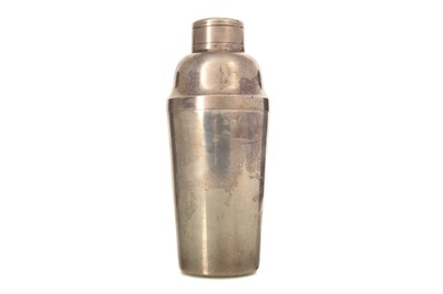 Lot 61 - FRENCH ART DECO SILVER PLATED COCKTAIL SHAKER