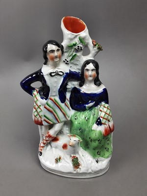 Lot 171 - A 19TH CENTURY STAFFORDSHIRE SPILL