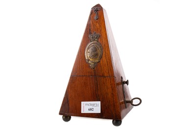 Lot 682 - A 19TH CENTURY ROSEWOOD CASED METRONOME BY MAELZEL OF LONDON