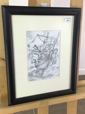 Lot 259 - TWO PENCIL SKETCHES BY GRAHAM MCKEAN