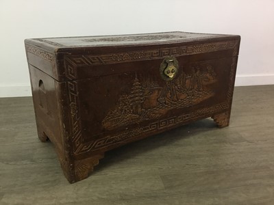 Lot 260 - A CHINESE CAMPHORWOOD BLANKET CHEST