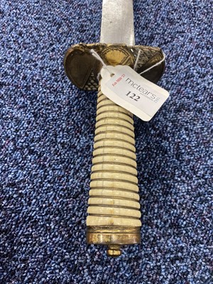 Lot 122 - AN EARLY 19TH CENTURY NAVAL DIRK