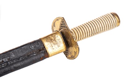 Lot 122 - AN EARLY 19TH CENTURY NAVAL DIRK