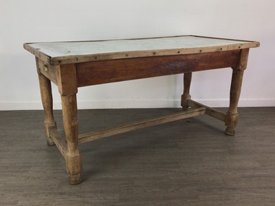 Lot 820A - AN EARLY-MID 20TH CENTURY BUTCHER’S/BAKER’S PREPARATION TABLE