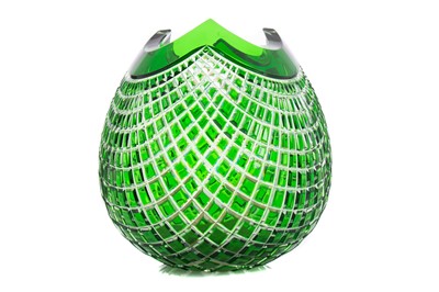 Lot 375 - CAESAR CRYSTAL BOHAEMIAE, QUADRUS VASE