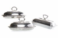 Lot 70 - PAIR OF SHEFFIELD SILVER PLATED ENTREE DISHES...
