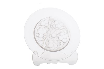 Lot 377 - LALIQUE FRANCE, MARIENTHAL GLASS PLATE