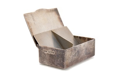 Lot 64 - GEORGE V SILVER DOUBLE STAMP BOX