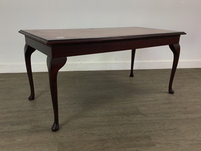 Lot 408 - A REPRODUCTION MAHOGANY GAMES TABLE