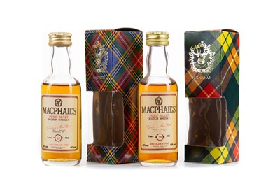 Lot 37 - MACPHAIL'S 1938 45 YEAR OLD AND 1963 21 YEAR OLD MINIATURES