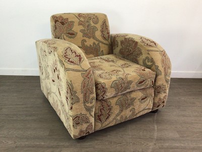 Lot 336 - A PAIR OF EASY CHAIRS