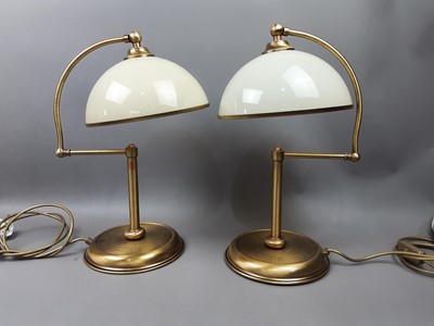 Lot 334 - A PAIR OF MODERN TABLE LAMPS