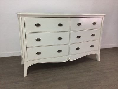 Lot 343 - A MARK DEVANEY WHITE BEDROOM SUITE