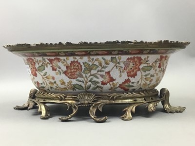 Lot 420 - A LARGE CHINESE BOWL BY PAUL HUGO AND OTHER ITEMS