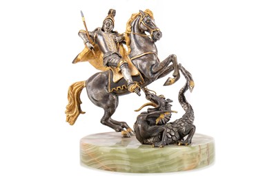 Lot 788A - ATTRIBUTED TO GUISEPPE VASARI, A ST GEORGE AND DRAGON SCULPTURE