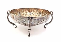 Lot 82 - LATE VICTORIAN SILVER FRUIT COMPORT, of shaped...