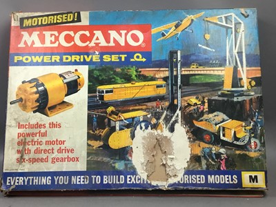 Lot 462 - A BOXED MECCANO POWER DRIVE SET AND OTHERS