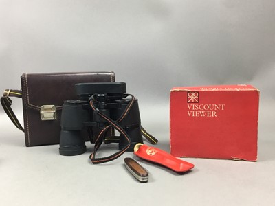 Lot 500 - A COLLECTION OF PEN KNIVES, REPRODUCTION PISTOL AND BOTTLE OPENERS