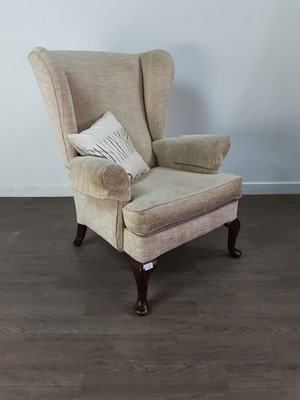 Lot 356 - A PARKER KNOLL WINGED BACK ARMCHAIR