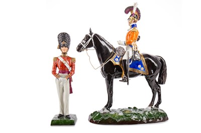 Lot 910A - TWO SITZENDORF MILITARY FIGURES