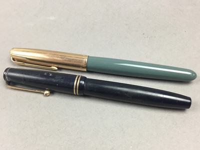 Lot 533 - VINTAGE PENS, PICTURE FRAME AND BRASS