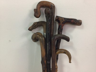 Lot 380 - A LOT OF WALKING STICKS