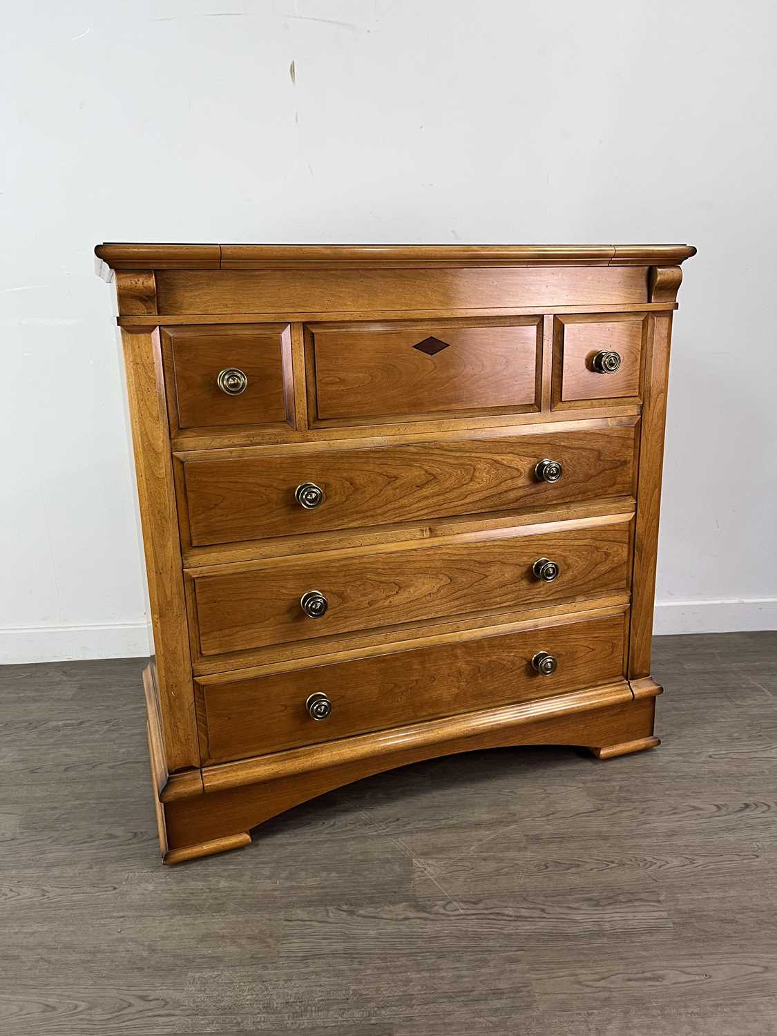 Lot 575 - A CHARLES BARR CHEST WITH INTERNAL MIRROR