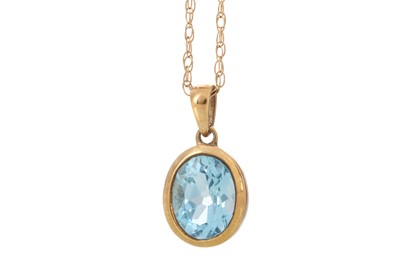 Lot 417 - TOPAZ PENDANT