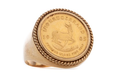 Lot 22 - GOLD 1/10 KRUGERRAND RING