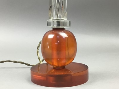 Lot 619 - THREE TABLE LAMPS