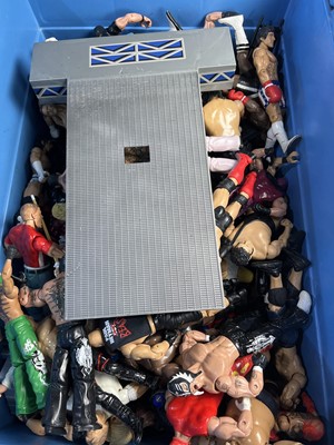 Lot 746 - A LOT OF VINTAGE WRESTLING FIGURES