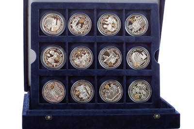 Lot 29 - GOLDEN WEDDING SILVER PROOF COIN COLLECTION