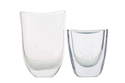 Lot 452 - STRÖMBERG AND ORREFORS GLASS VASES