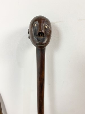 Lot 159 - A SOUTH AFRICAN ZULU OR NGUNI STAFF AND ANOTHER