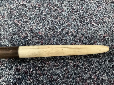 Lot 159 - A SOUTH AFRICAN ZULU OR NGUNI STAFF AND ANOTHER