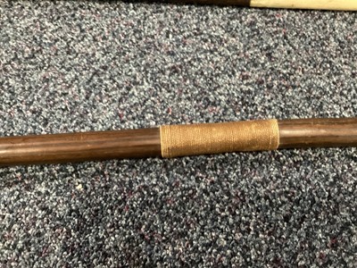 Lot 159 - A SOUTH AFRICAN ZULU OR NGUNI STAFF AND ANOTHER