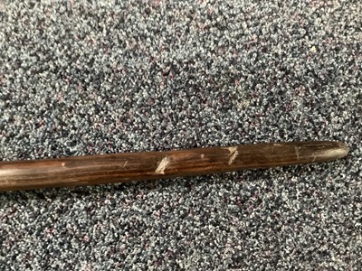 Lot 159 - A SOUTH AFRICAN ZULU OR NGUNI STAFF AND ANOTHER