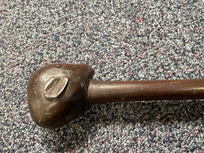Lot 159 - A SOUTH AFRICAN ZULU OR NGUNI STAFF AND ANOTHER