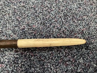 Lot 159 - A SOUTH AFRICAN ZULU OR NGUNI STAFF AND ANOTHER