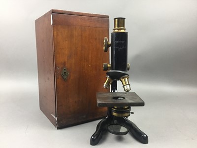 Lot 60 - A WATSON & SONS 'SERVICE' MICROSCOPE