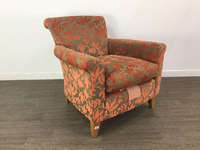 Lot 203 - A PAIR OF UPHOLSTERED CHAIRS AND ANOTHER CHAIR